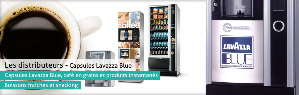 Distributeurs automatiques à capsules lavazza blue